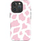Pink Cow Print iPhone 16 Pro Max Impact Case